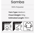 ΝΗΜΑ YARN ART SAMBA - Image 2
