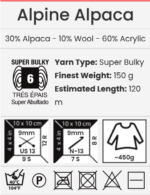 NHMA YARNART ALPINE ALPACA - Image 4